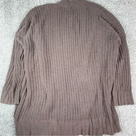 Aerie Sweater Womens Medium Cardigan Open Front Knitted Chenille Pockets Comfy - Picture 5 of 5